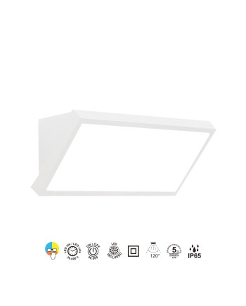 CREEK * APLIQUE EXTERIOR BLANCO LED IP65 - 20W - CCT